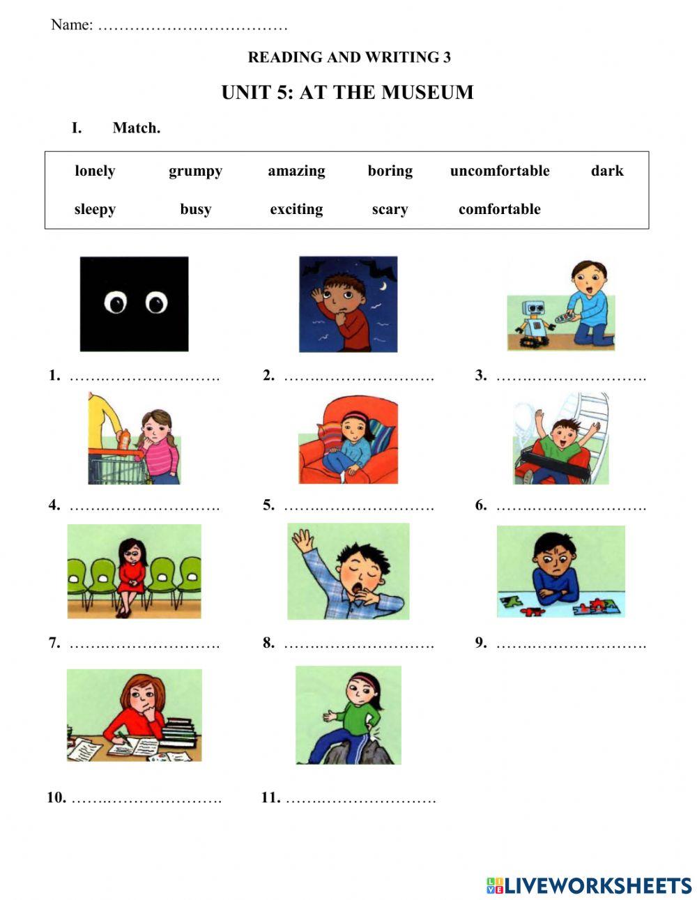 R&W3 - Unit 5 - Vocab