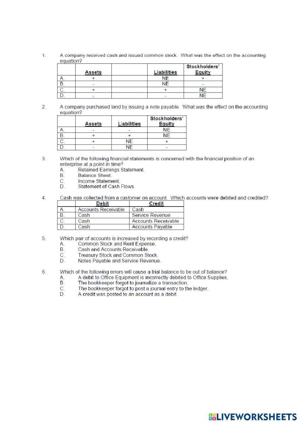 Accounting multi exam paper 1