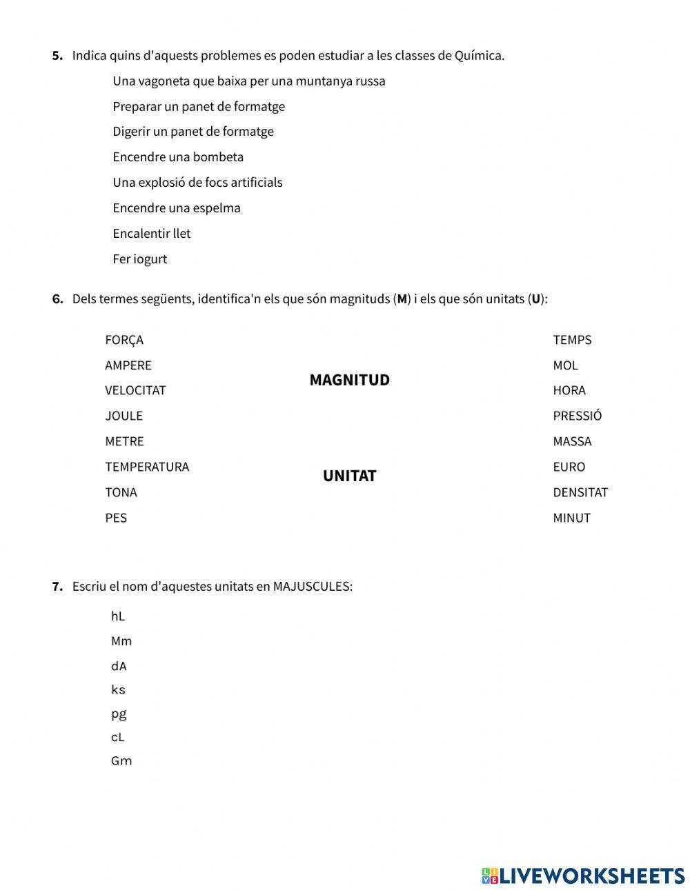 Fisica quimica magnituds i unitats