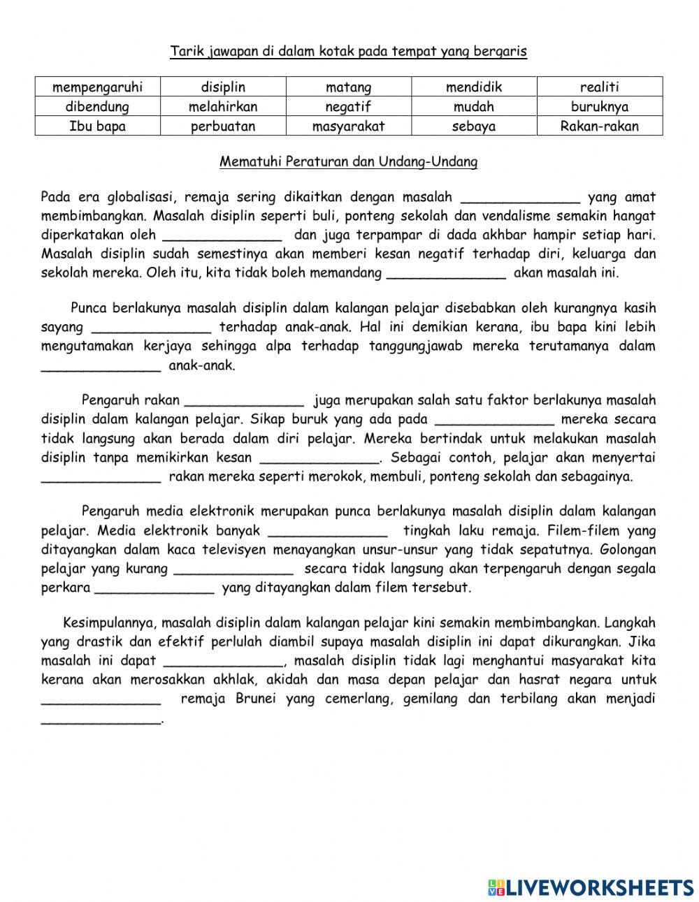 Mematuhi Peraturan dan undang-undang