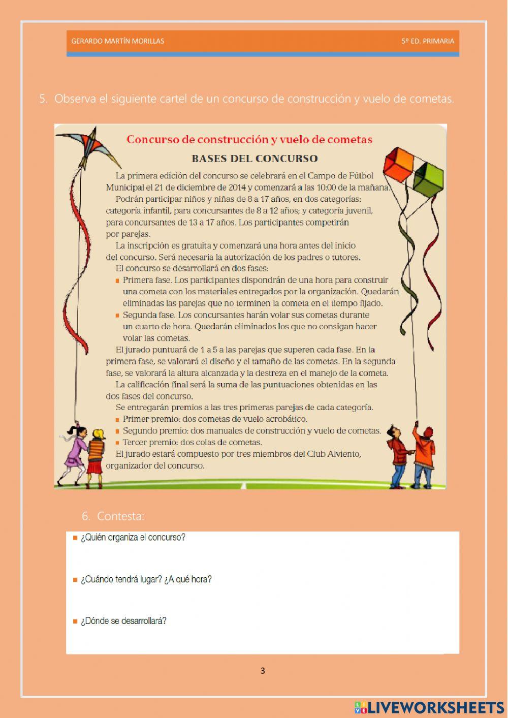 Competencia lectora. Tarea 2.