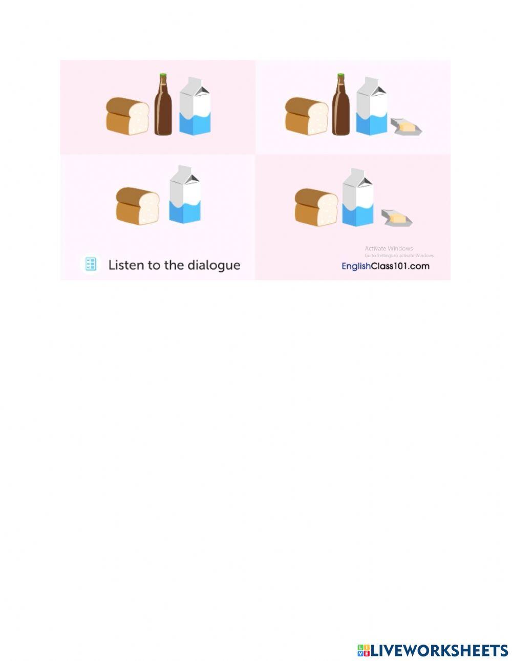 Shopping for groceries