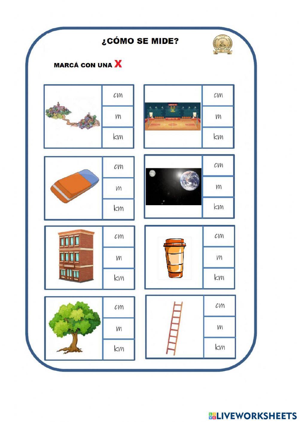 Kilometros metro centímetros