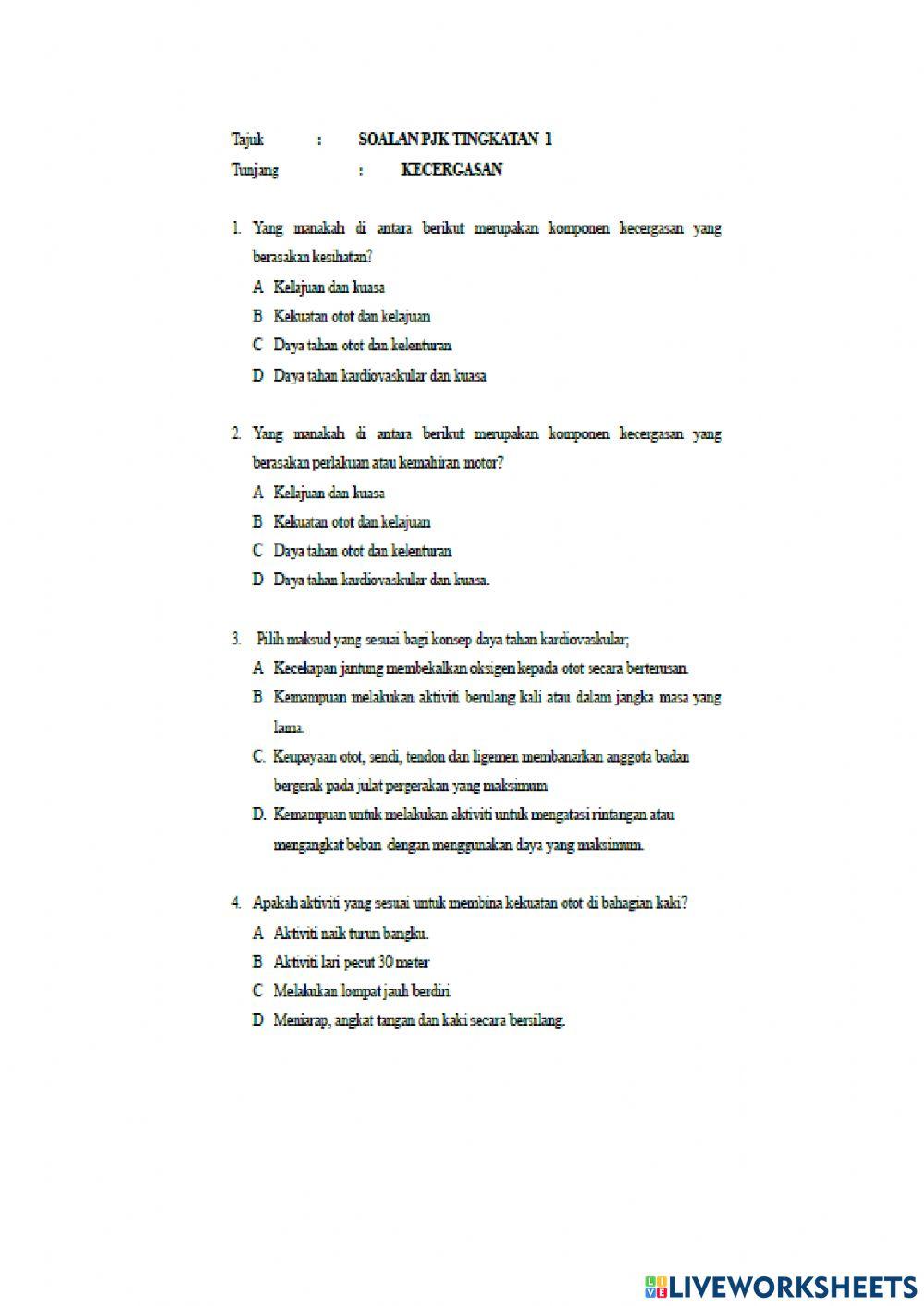 Pbd pjpk tingkatan 1-kecergasan