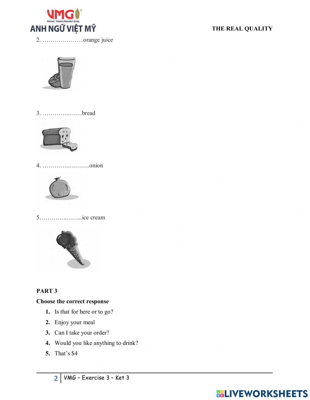 KET 3 - ONLINE PRACTICE - TEST 3