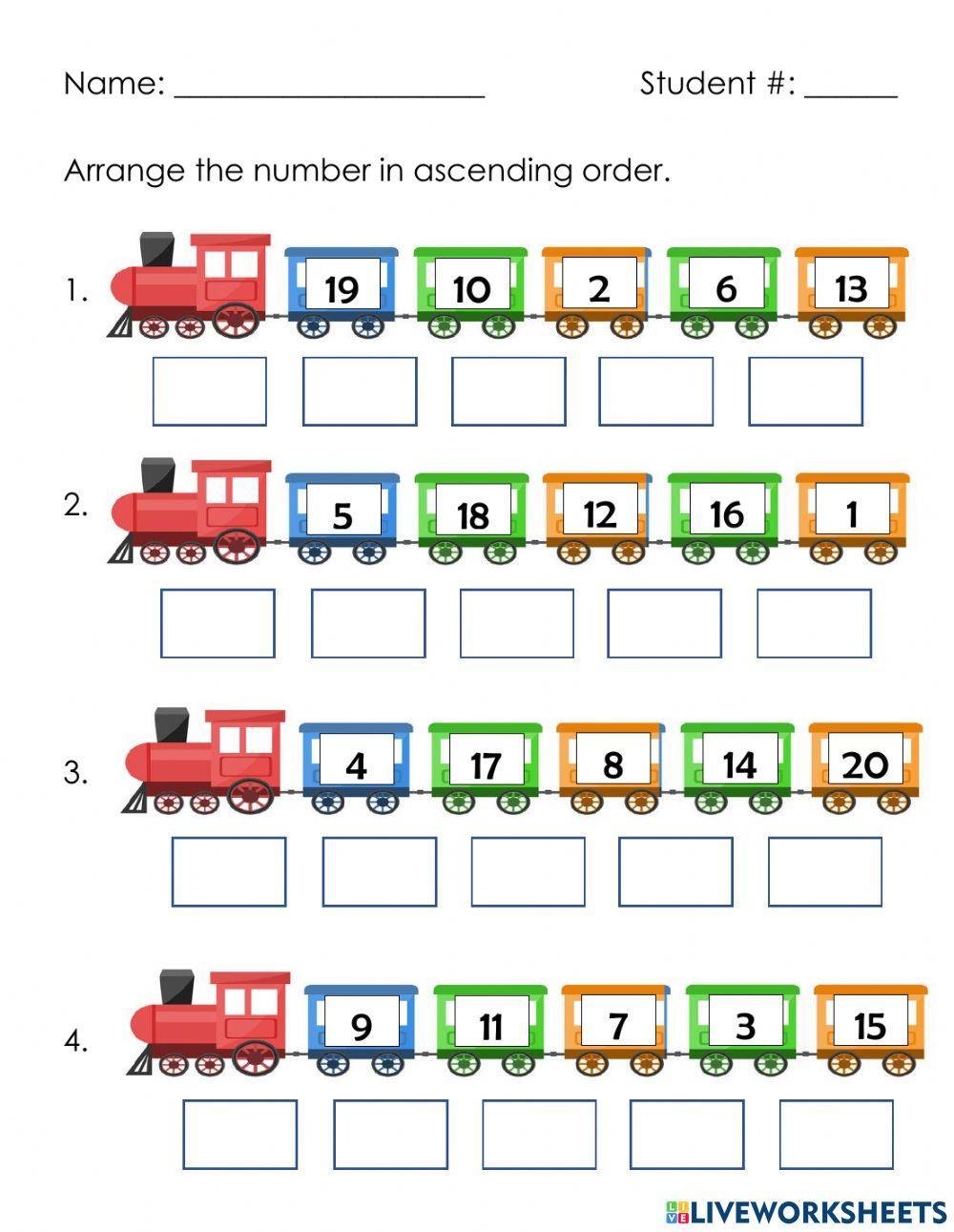 Ascending order