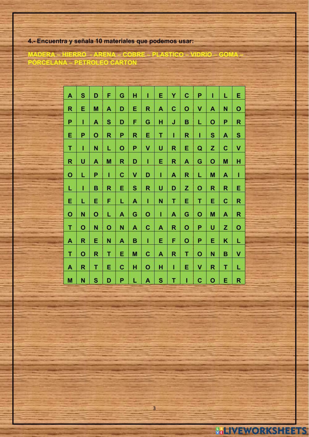 Los Materiales y clasificación