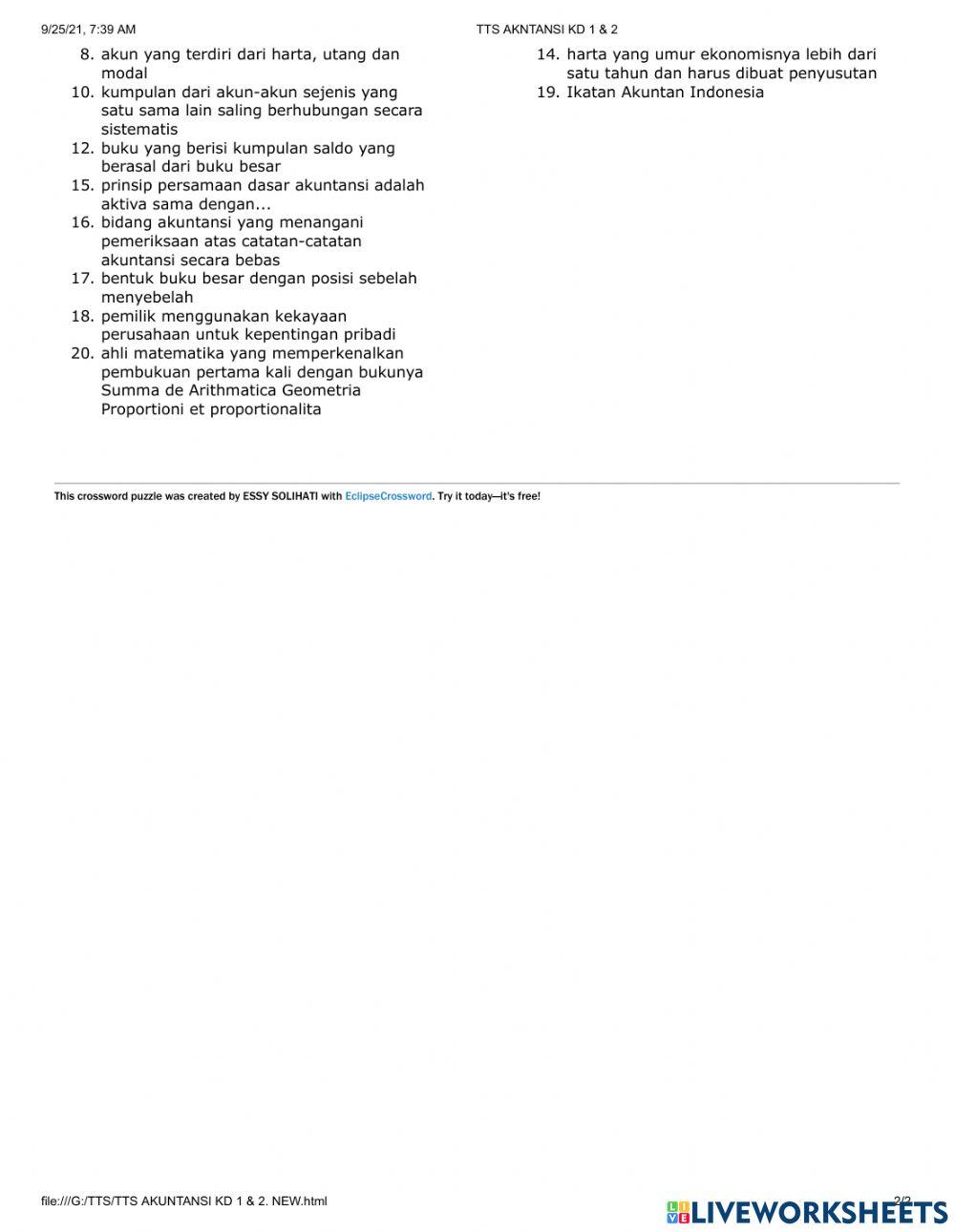 Tts  akuntansi kd 1 & 2