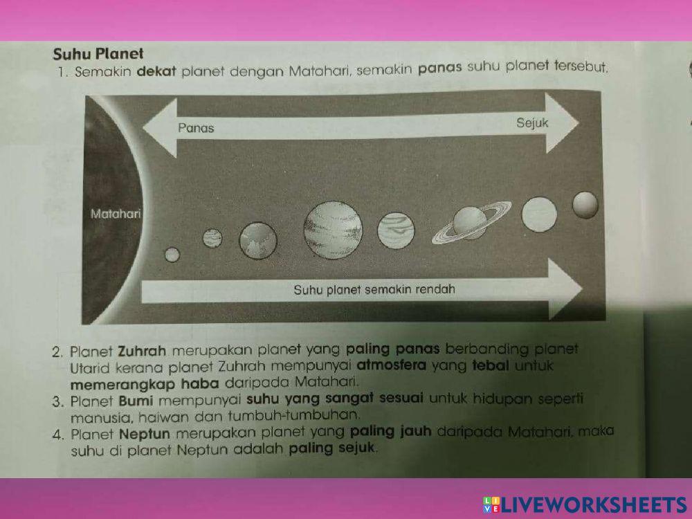 Latihan ulang kaji bab 9 - sistem suria