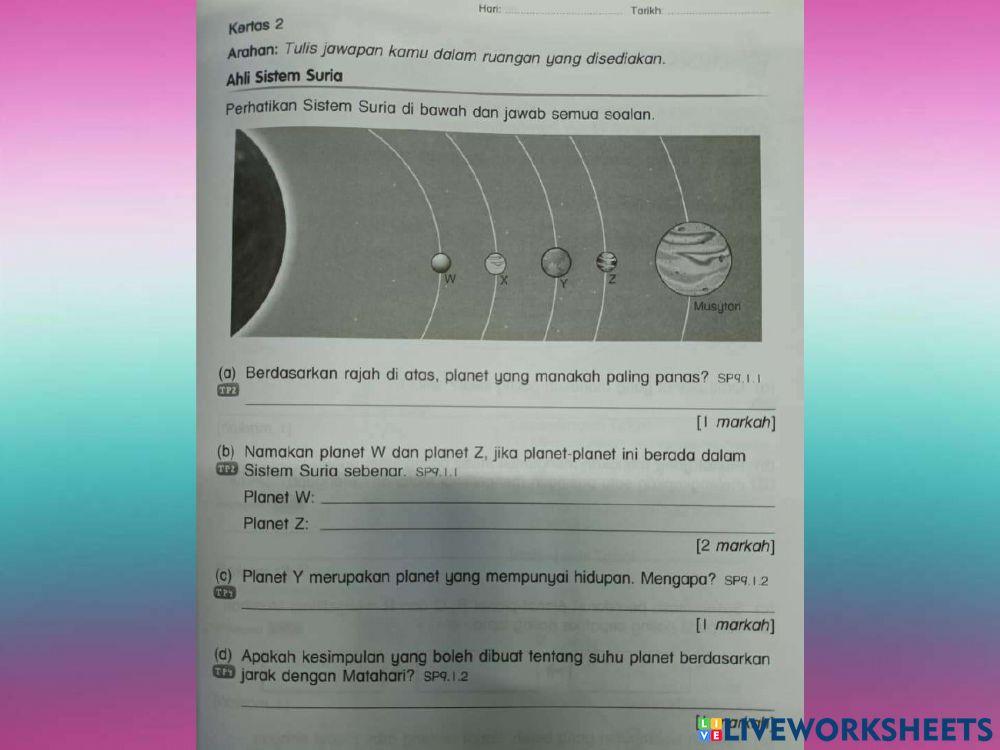 Latihan kertas 2 - bab 9