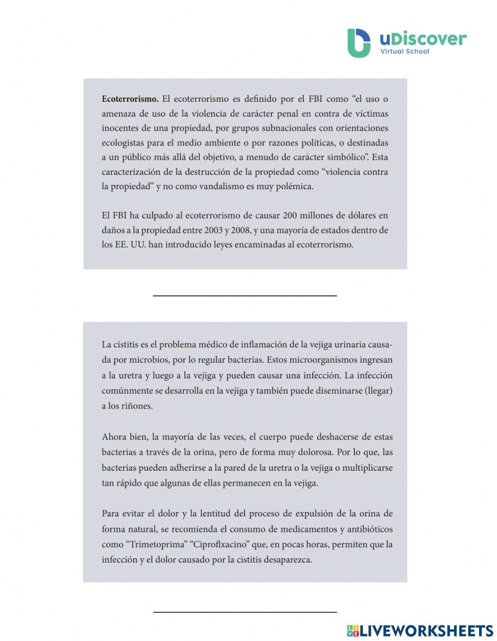 Reconocer subtipos textos expositivos-explicativos