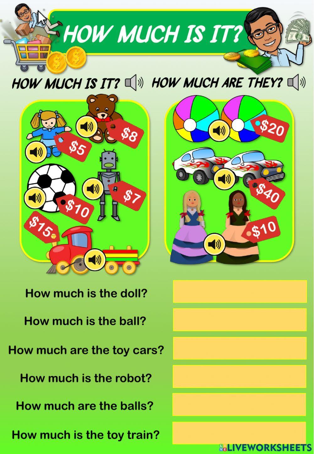 How much is it? 1 (Listen, read and answer)