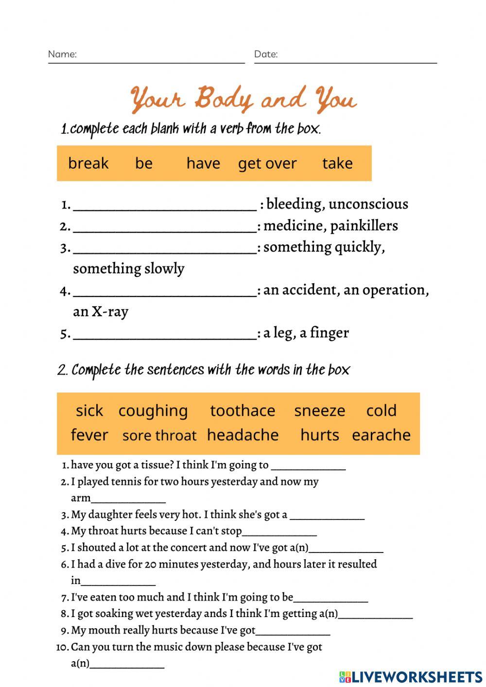 Unit 2: Your body (1)