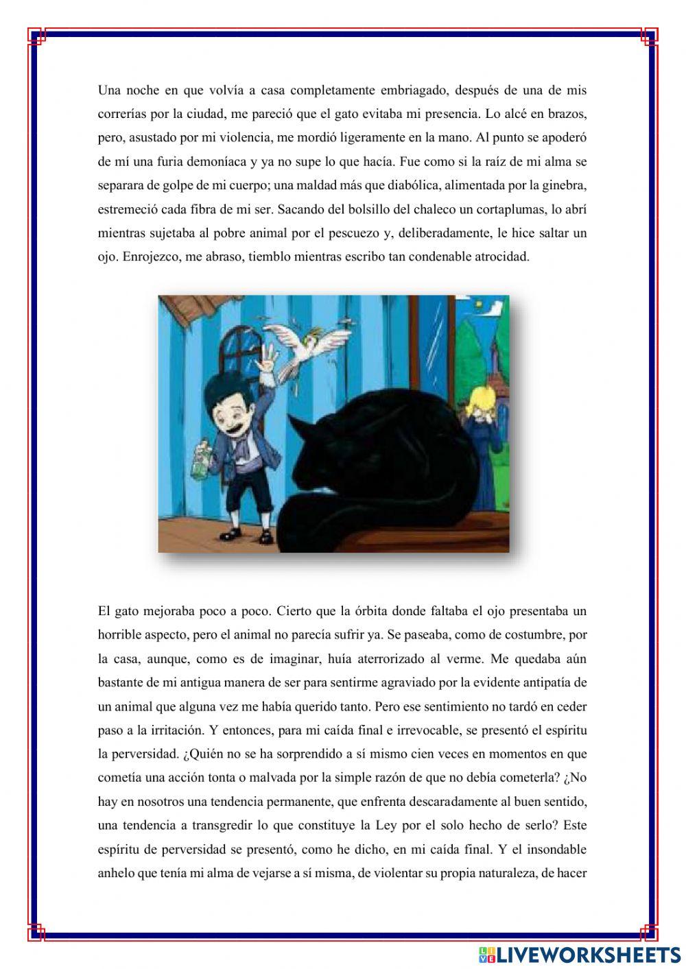 Gato negro, Edgar Allan Poe