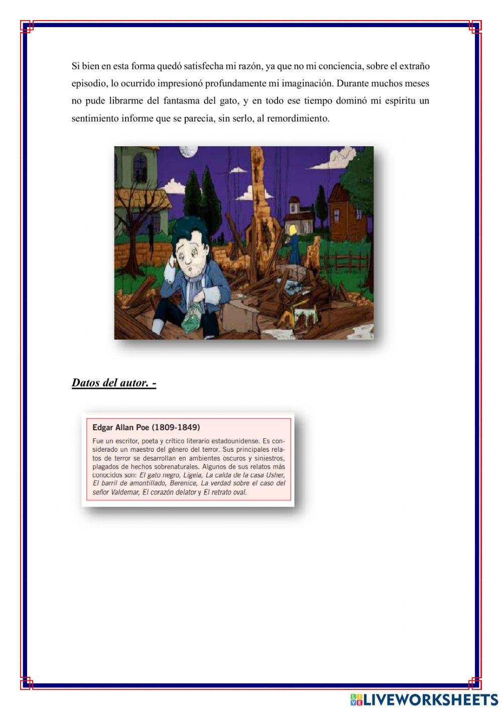 Gato negro, Edgar Allan Poe