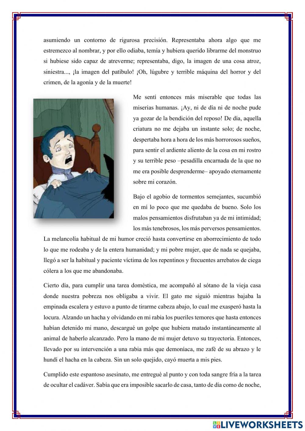 Gato negro, Edgar Allan Poe, parte 2