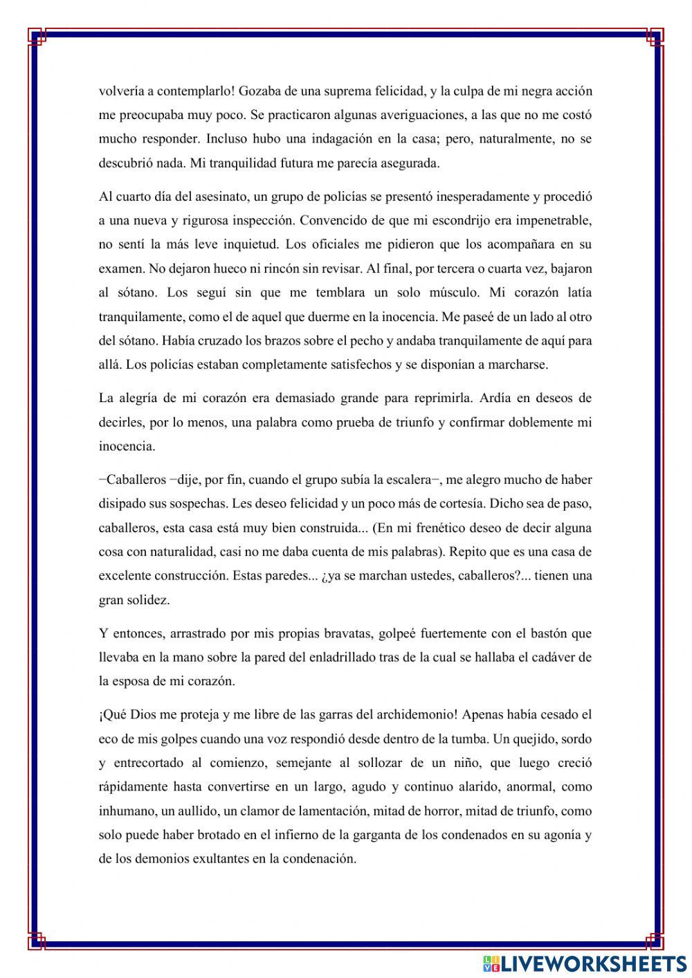 Gato negro, Edgar Allan Poe, parte 2