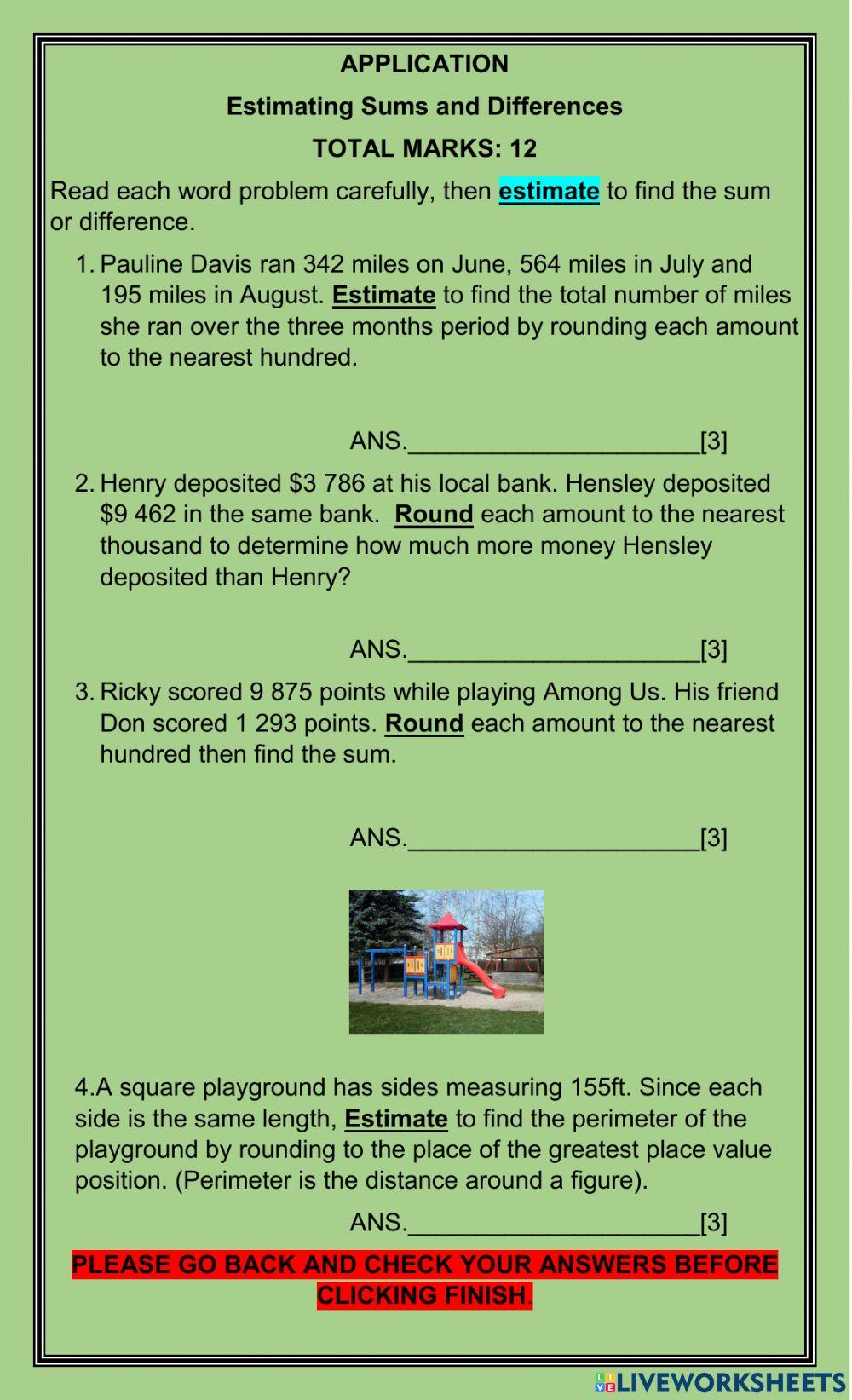 Estimation sums and differences word problems 1442421