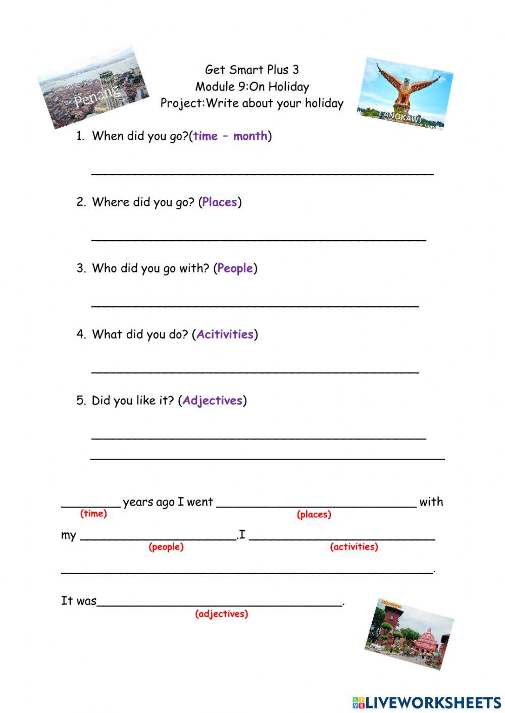 Printable Year 3 English Worksheets