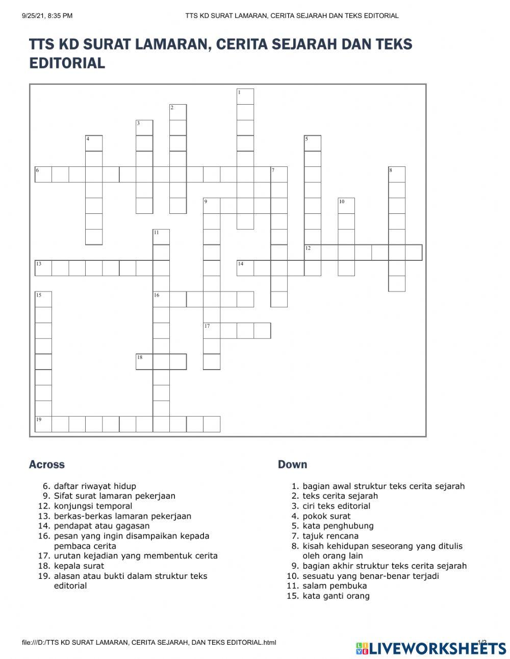 Tts kd surat lamaran, cerita sejarah,dan teks editorial
