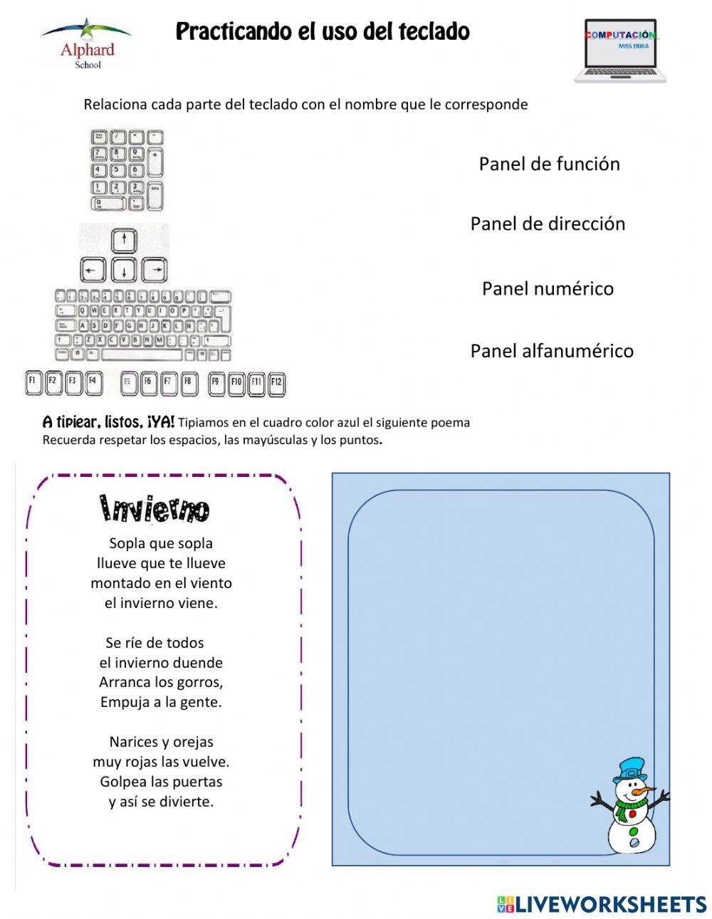 Practica del teclado