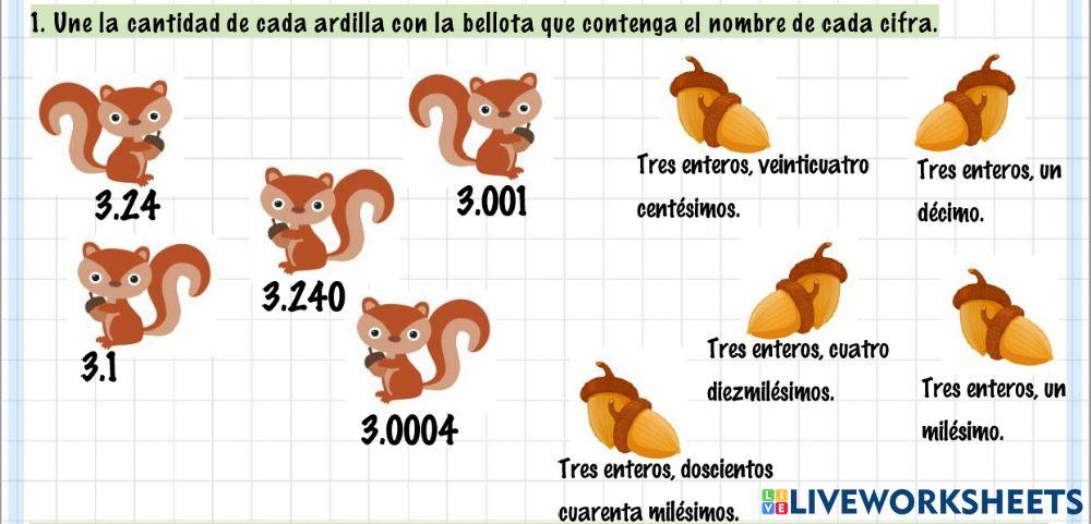 Leer números decimales