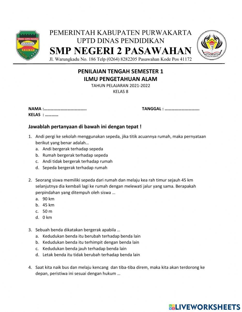 Penilaian tengah semester 1