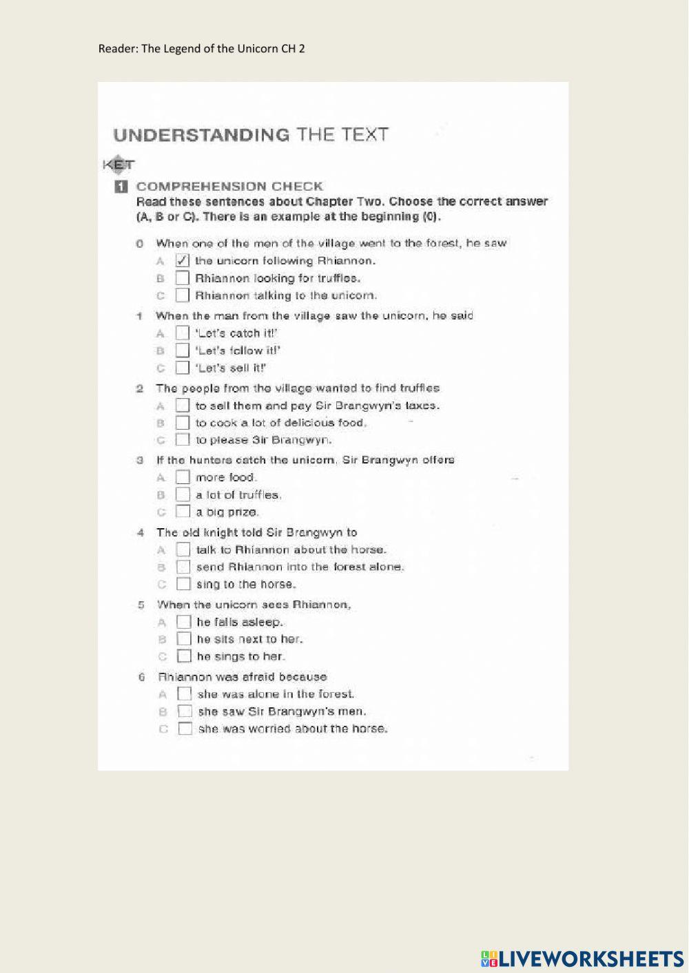 The Legend of the Unicorn CH 2