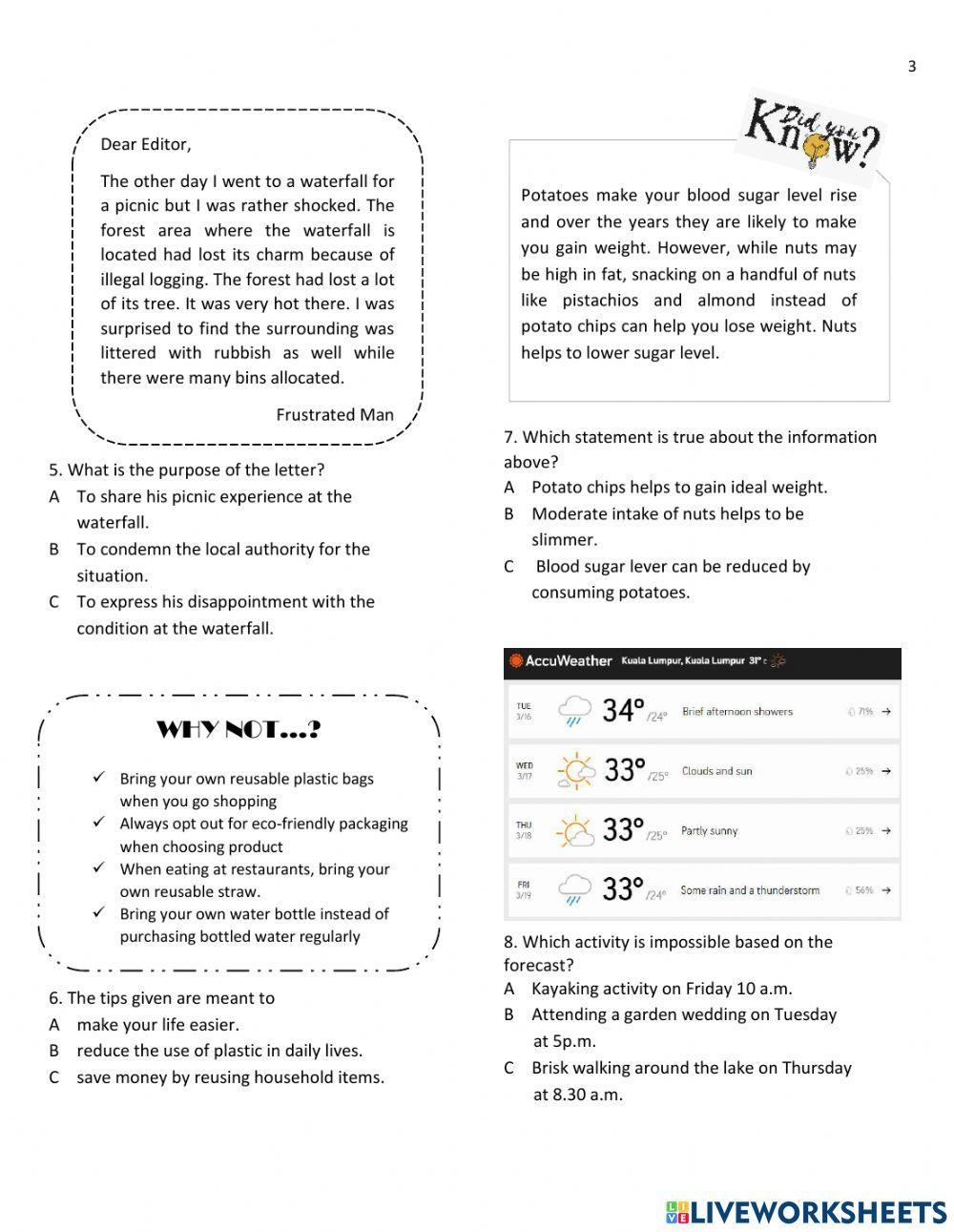 SPM reading practice