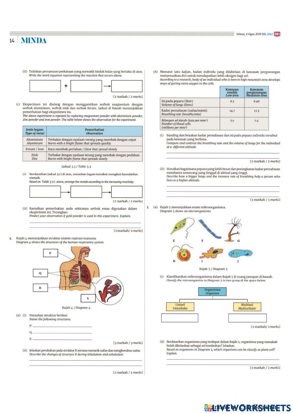 Peperiksaan Percubaan PT3 2019 ( BH)