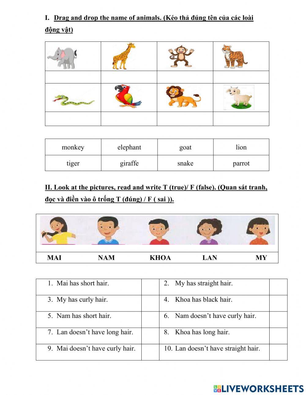 Family and friends 3 SE worksheet