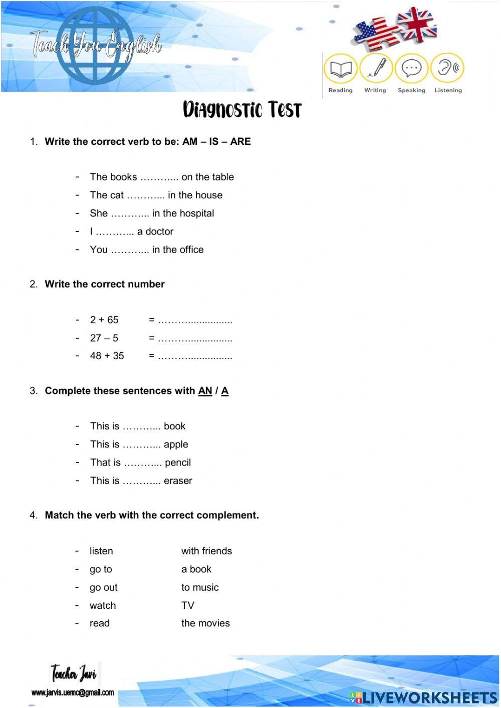 DIAGNOSTIC TEST