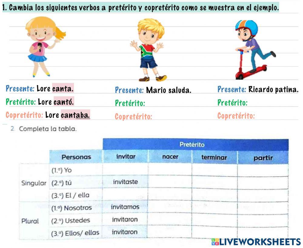 Pretérito y copretérito