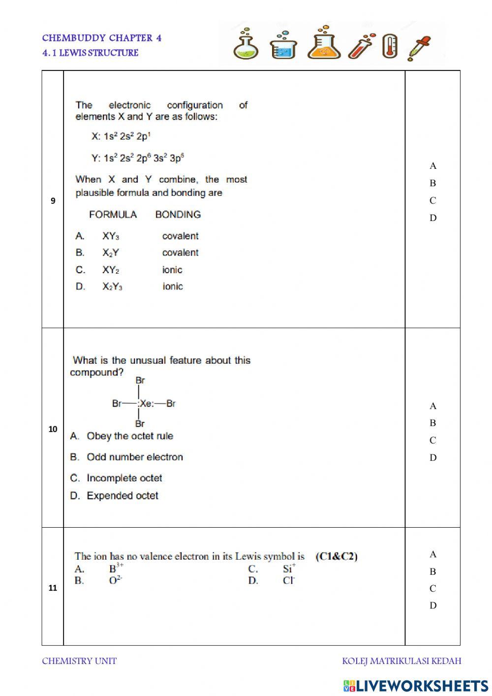 Chembuddy 4.1 Lewis Structure