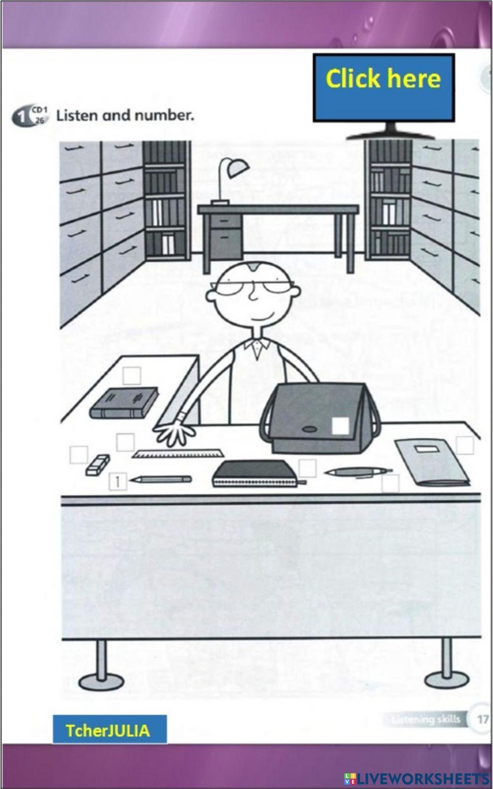 Y1 U1 WBp 17 At School (Objects in the classroom)