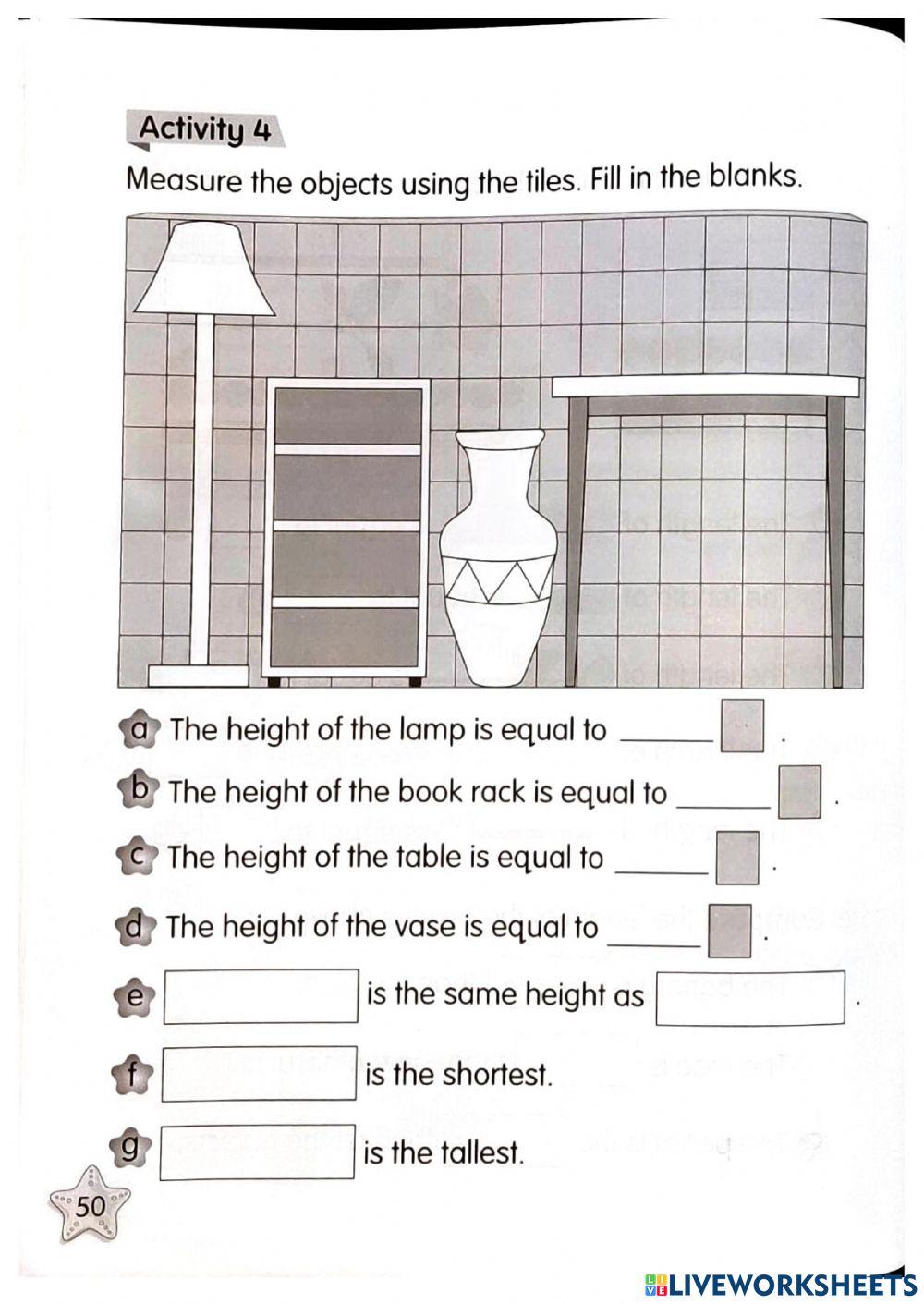 Measure and Compare Length of Objects