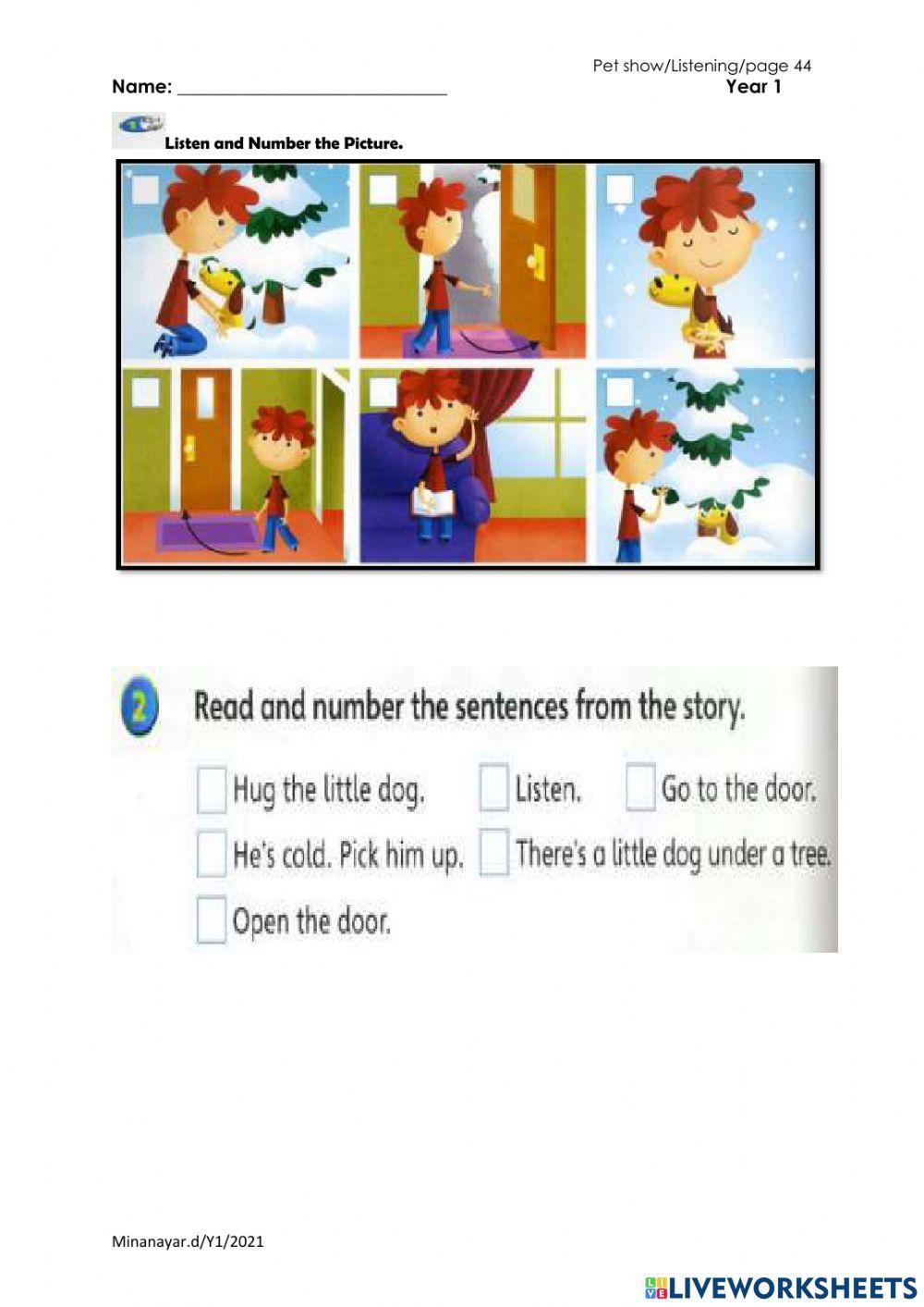 Super Minds Y1 - Listening page 44