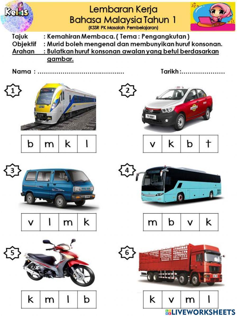 Mengenal huruf konsonan