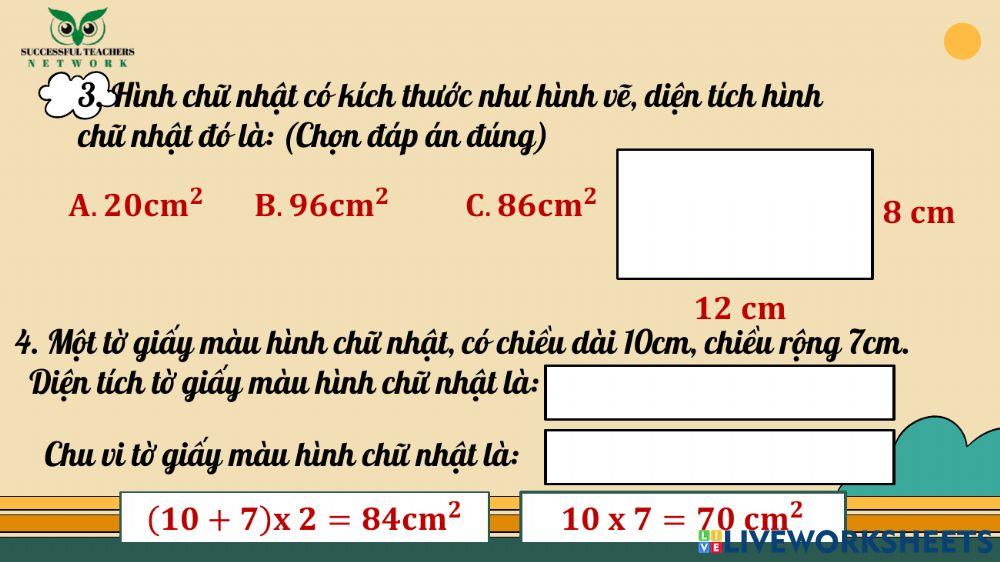 Stv-btvn-diện tích hình chữ nhật
