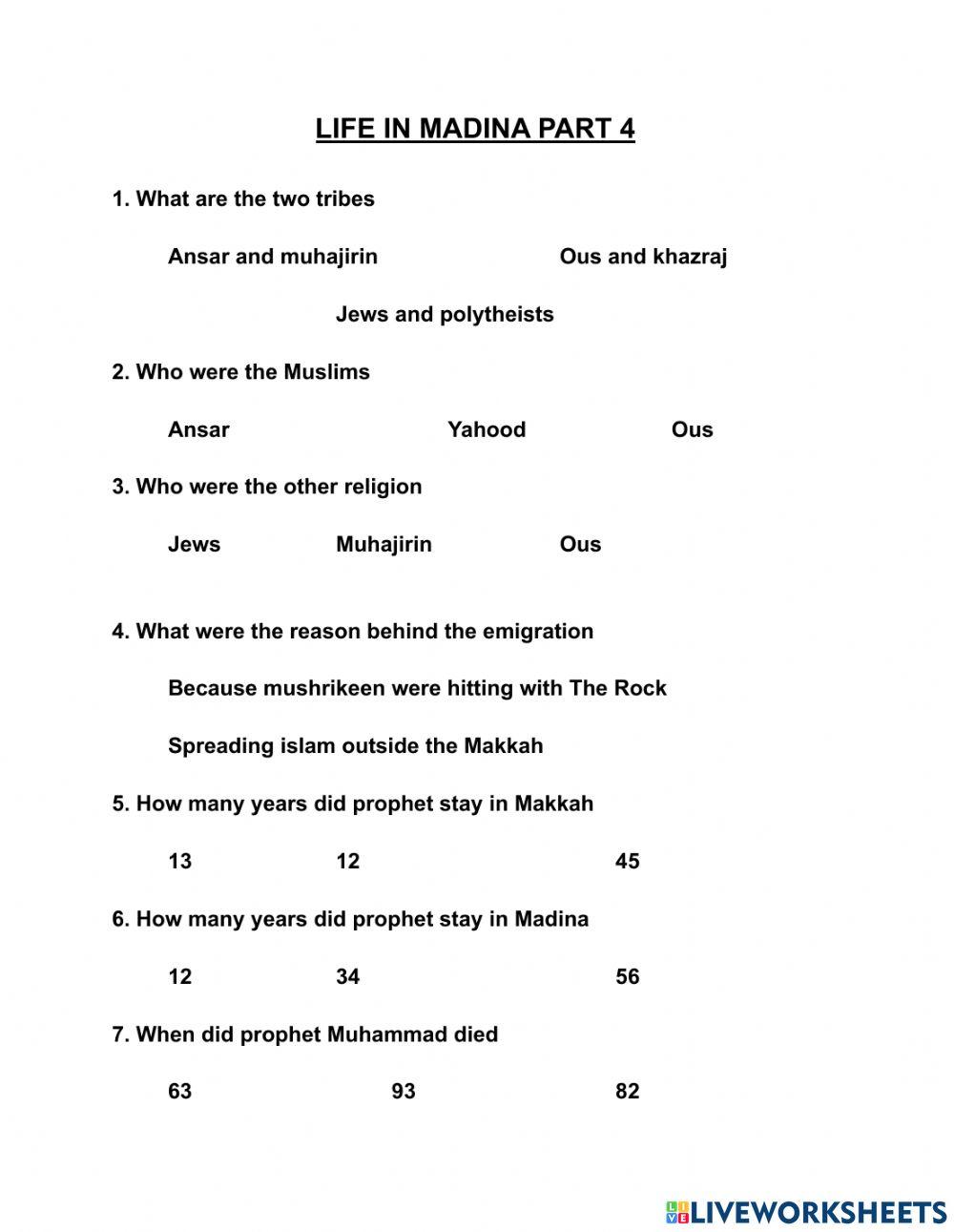 Life in Madina part 4