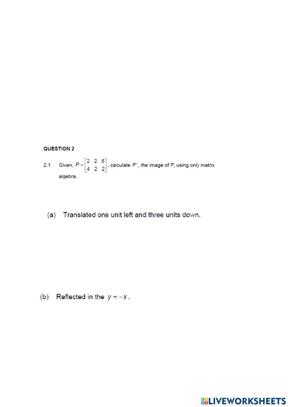 Higher Advance Math paper 2 part 4