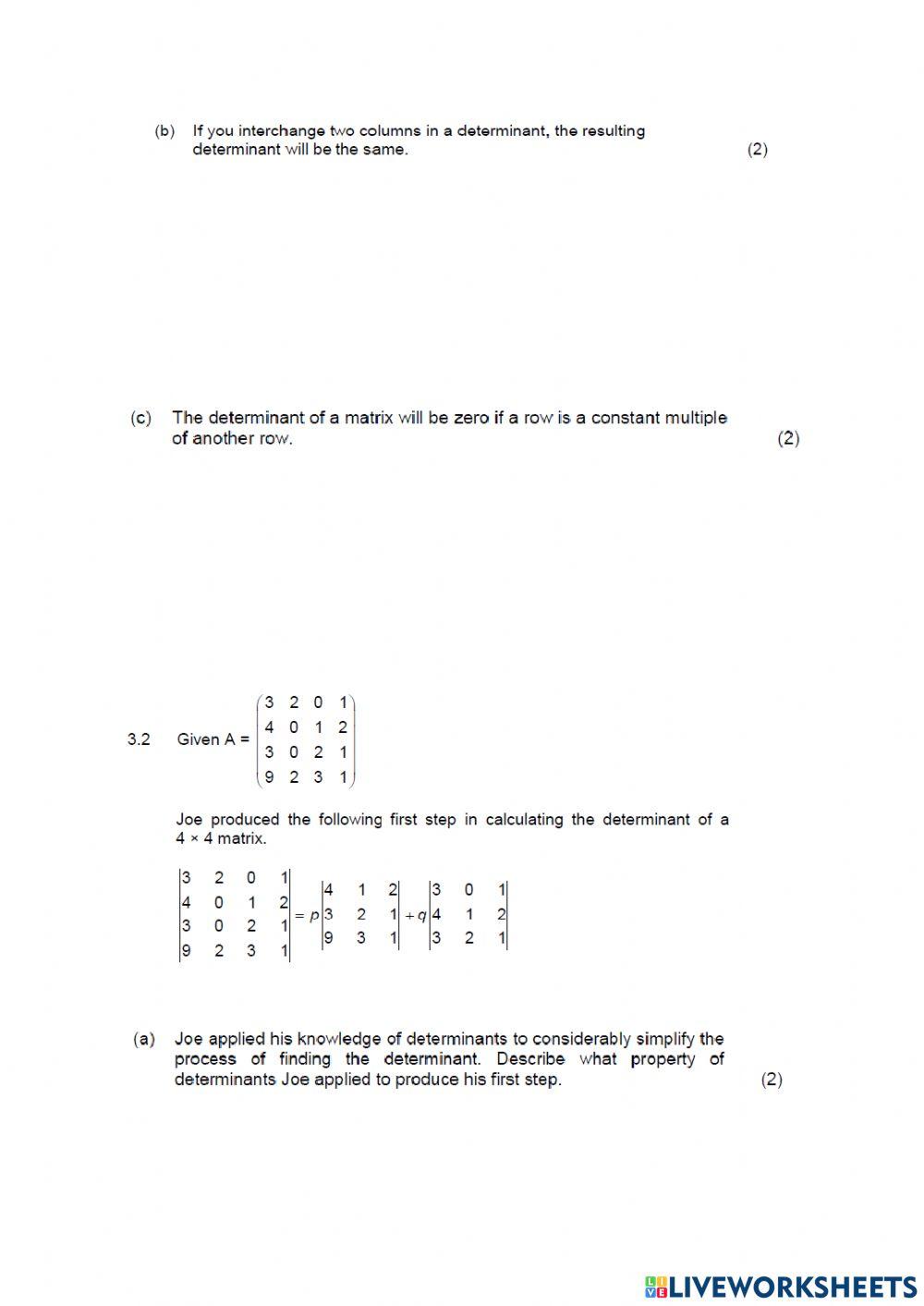 Higher Advance Math paper 2 part 4