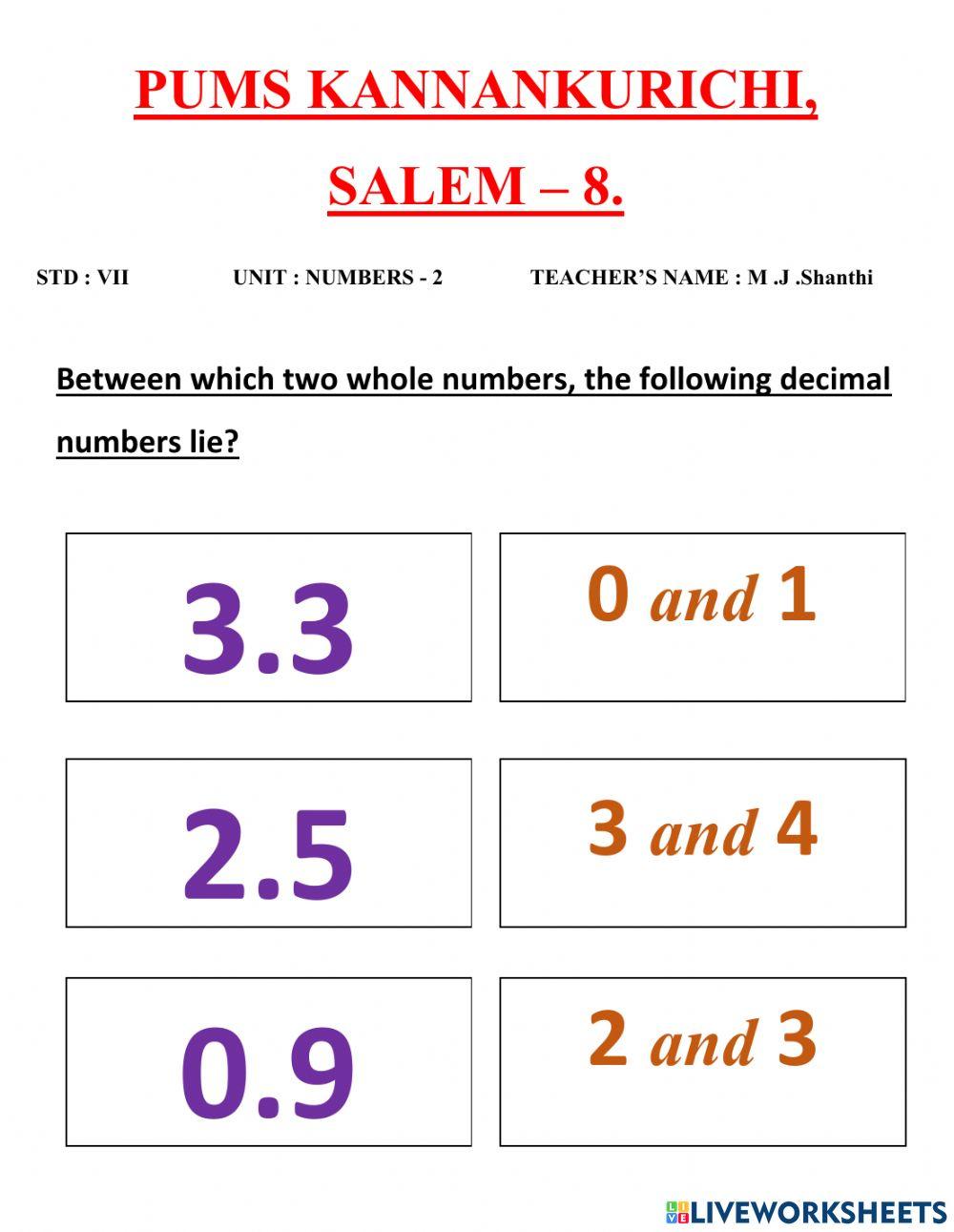 2-Numbers system-2