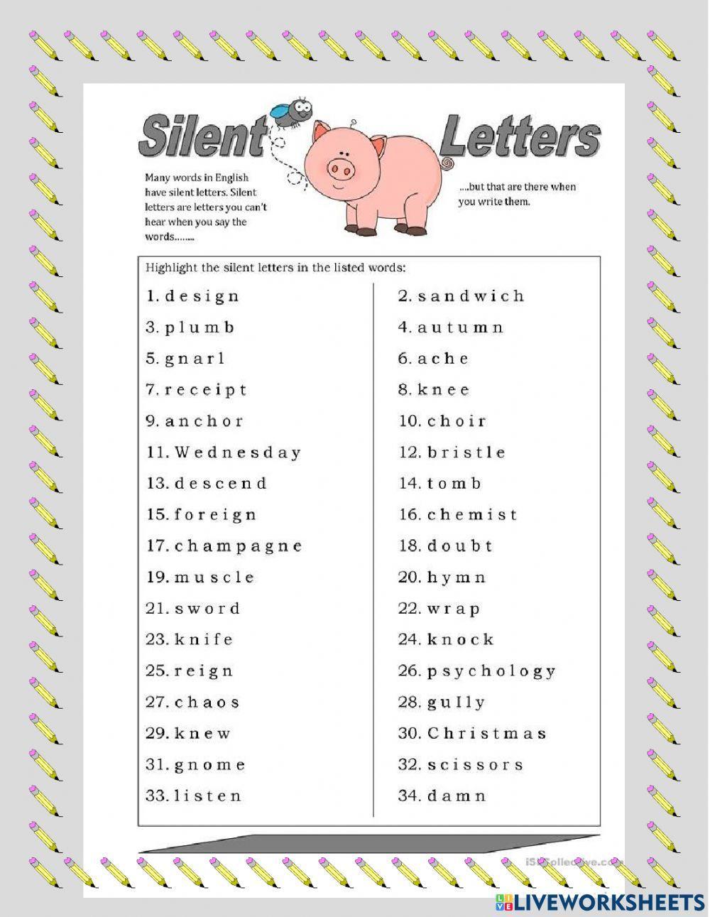 Silent letters