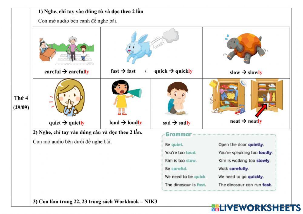 Phiếu giao bài Week 9