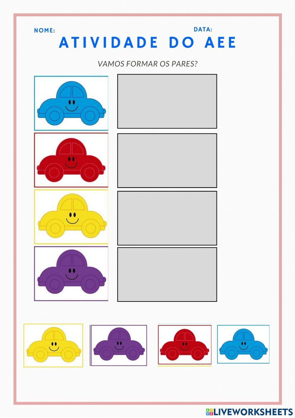 Pareamento carro-cor