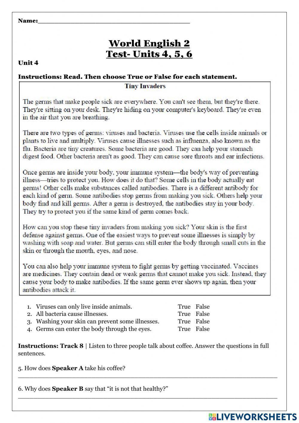 World English Test 4 5 6 Worksheet Live Worksheets world-english-test-4-5-6-worksheet-live-worksheets