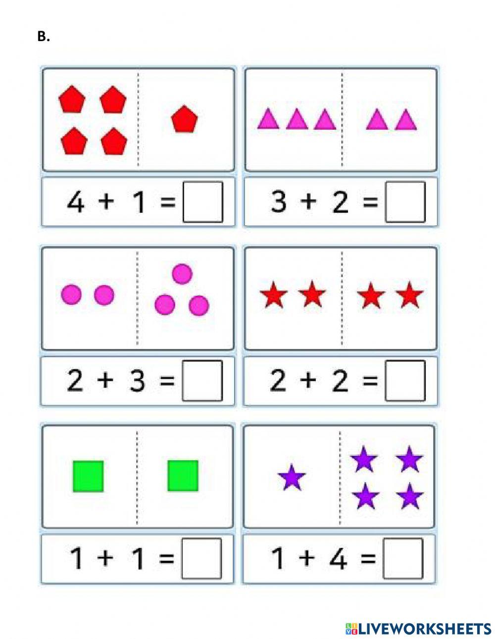 Bài tập toán ôn cộng 1,2,3,4