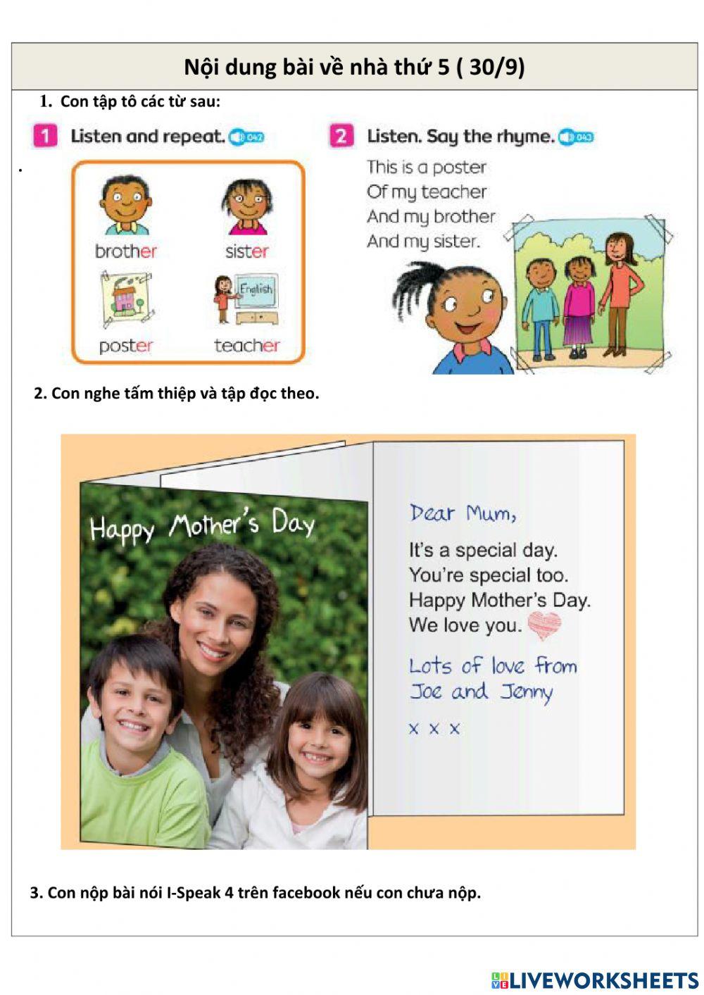 Bright Ideas 1 - Unit 2 Week 4 Sept