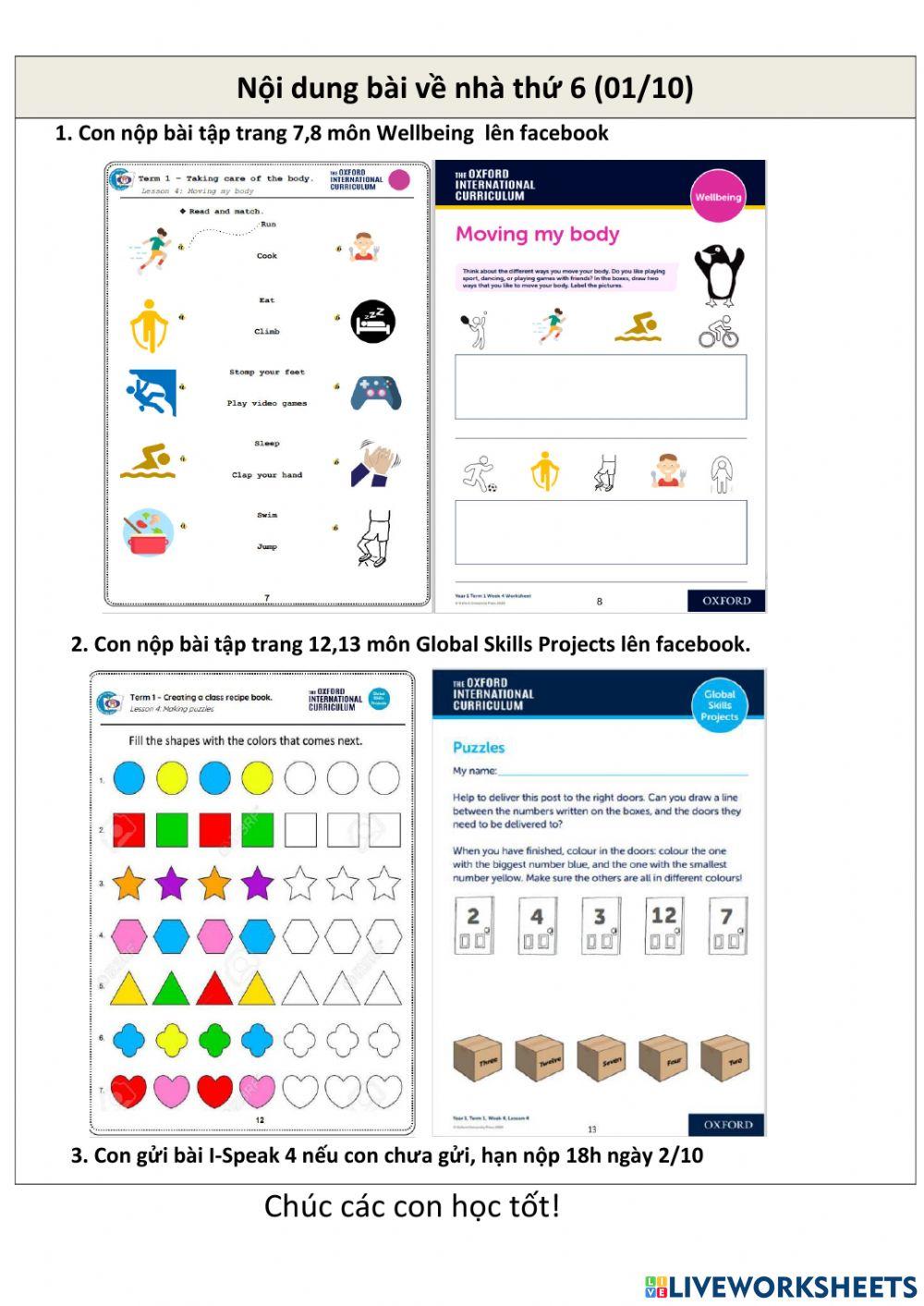 Bright Ideas 1 - Unit 2 Week 4 Sept